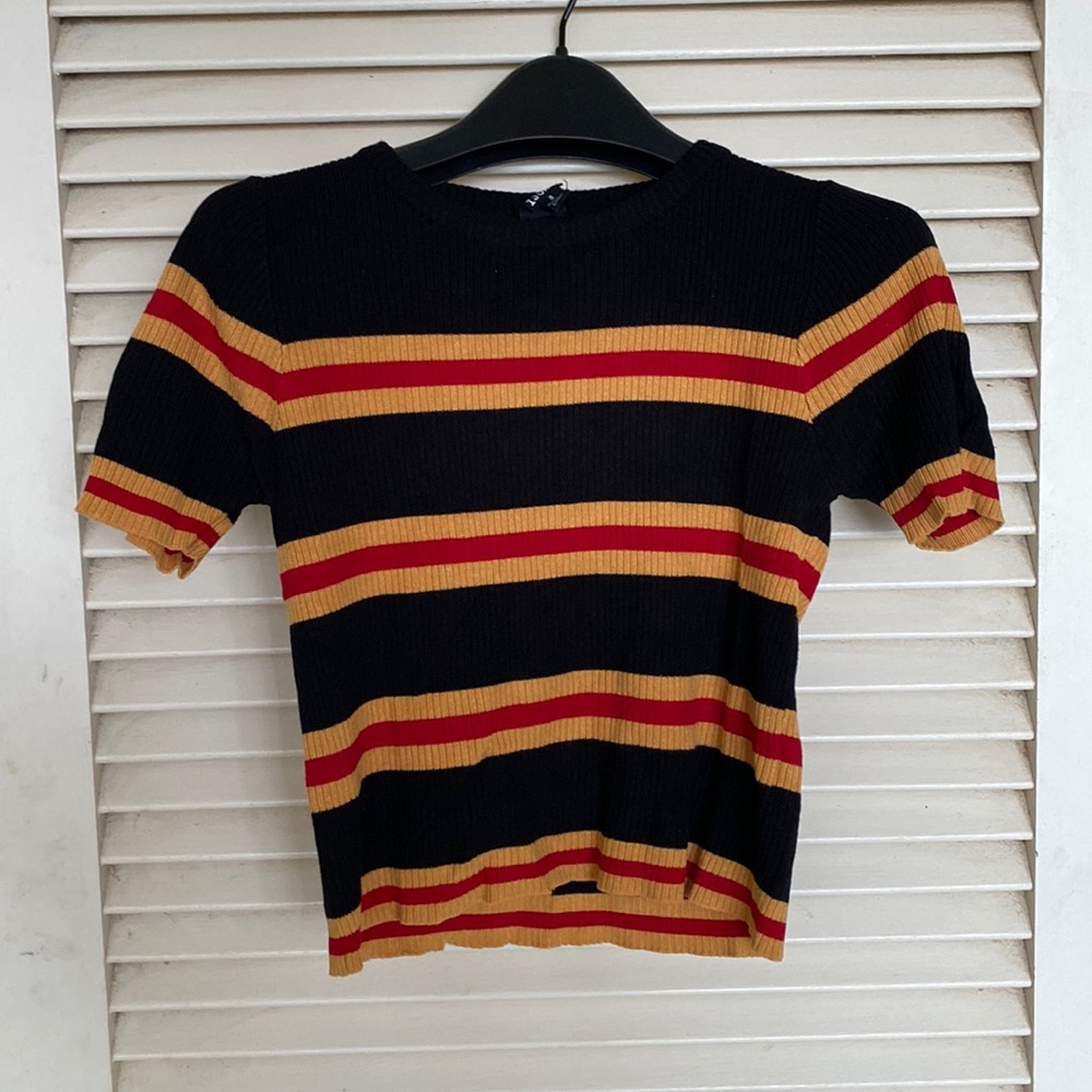 IJOAH Stretch ribbed short sleeve tee S